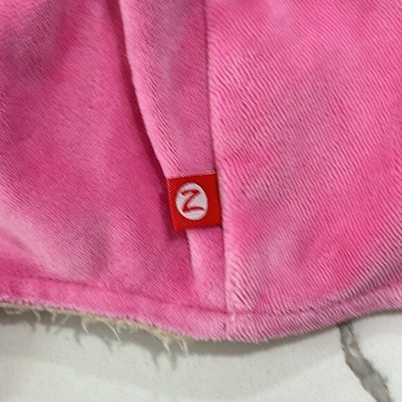 Zutano’s | Pink Fleece Velour Bunny Infant Girls Winter Snow Hat - Picture 8 of 11